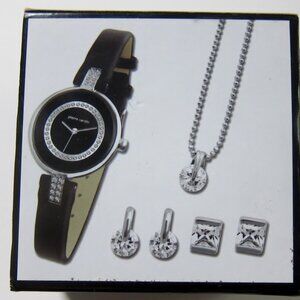 Pierre Cardin ladies watch, with matching earrings and necklace